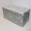 Ice Velvet Ottoman-Light Grey
