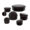 1 Zoll 25mm schwarze runde Kunststoff-Kugelkopf-Rohrstopfen-Eins?tze M?belgleiter