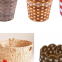 Xmas basket, tree collar glass and decors