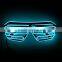 EL Light Wire Flashing Shutter Shades Glasses