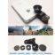 universal circle external camera lens fisheye/wide/macro 3in1 lens kit for iPad 6 For Samsung HTC All Phone lenses