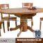 4 seaters dining table in carved wood furniture legs