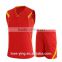 2016 hotsale custom red color basketball jersey uniform design with factory price