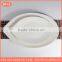 wholesale ceramic white dinner plate strengthen porcelain water drop shape pendant heated plate or pizza plate