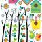 Owl Birds Branch Vinyl Kids Mural Home Decor Wall Stickers Decal removable DIY