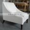 High Quality French Style Solid Wood Frame Single Fabric Sofa Chair