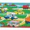 2014 popular child toy silk screen printing 21 pcs wild animal tree river design jigsaw puzzle machine