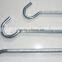 Karbiner rigging Hardware Accessory Zinc plated Ceiling hook bolt and Q hook in wall