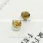 No Hole Round Crystal Magnetic Magnet Studs Earrings For Women Men