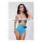 2016 Women Summer High Waisted Spandex Bikini Swimwear Swimsuit