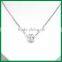Bling Crystal Metal Ball Pendant Necklace
