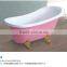 waterfall tempered glass side acrylic bathtub,triangle corner acrylic one piece new whirlpool bathtub