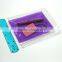 Glitter transparent plastic PVC pencil case with zipper