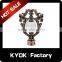 KYOK windows design curtain rod accessories cheap price curtain rod finials ,Rustic chrome curtain rod finials