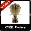 KYOK Modern wrought iron curtain finials for curtain poles,curtain finials