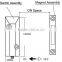 Metal Magnetic Door alarm light contact reed switch