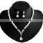 Wholesale Latest Design Fashion Necklaces Women Luxury Statement Diamond Jewelry Set SKJT0588