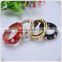 Attractive Double Layer Genuine Leather Wrap Bracelets With White Crystals