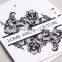 China label factory custom White card tag paper hangtag for bare-midriff top