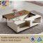 Living Room Furniture Tea Table Design,modern Wood and Glass Coffee Table With Storage