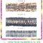 Navy Wool Gold Metallic Thread Colorful Eyelash Braided Trim
