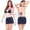 Fashion Women's Floral Lace Hem Crochet Belt Summer Beach Shorts Mini Pants