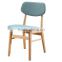 General Type Fabric Upholstered Dining Chair, Wood Design Dining Chair