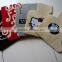 Good quality black and red hand tufted foot car floor mat