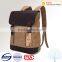 2016 summer latest hot sell backpack hand made canvas bags, student bag