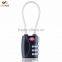 Luckiplus Luggage Locks Combination Password Locks Padlocks TSA Approved 3-Digit Red