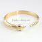 Exaggerated punk latest design gold snake cuff bangle