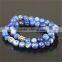 KJL-0095 Fashion Custom Bracelet Jewelry, Blue Beads Bracelet, Men's Natural Stone Bracelet Charm Buddha Bracelet