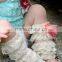 KP-LEG024 New baby kids girl ruffle lace flower printed leg warmers 2015