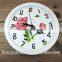 Ceramic plate wall clock decoration