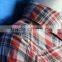 Yarn dyed flannel check ladies tops latest fashion