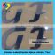 Adhsive embossed metal sticker with 3m adhesive tape