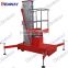 8m Manual push around single mast hydraulic ladder lift