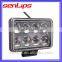 Super bright 24W 4D lens led headlight driving light for trucks snowmobile motorcycle special vehicles
