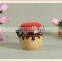 ceramic cream Conister in chocolate shape seal pot