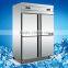 1000L double glass doors PPGI dynamic cooling system upright supermarket refrigeration equipment
