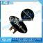 Gold plated oval shape golf hat clip with ball marker