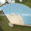 blank Chinese feather bamboo hand fan