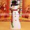 Christmas snowman family of three Christmas decoration venue layout