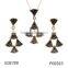 Zircon Jewelry Set&Zircon Silver Necklace/Earring Set Made With Gemstone Jewelry Elements