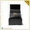 Square Folding Hat Shipping Box Black With Logo Print Custom
