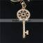 Metal KeyChain For Wedding Gift Custom Key Shape Keyring