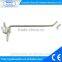 Silver/ black/ white Supermarket display hanging pegboard Double hook
