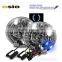 5 inch Round BMC CRYSTAL GLASS with whiteLED HALO RING 12V/24V Auto Halogen Semi Sealed Beam Auto Halogen Lamp Install H4 or HID