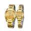 Wholesale high quality 316L stainless steel quartz movement couple watch