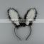 Party bunny headdress rabbit ear headband festival props with feathers
